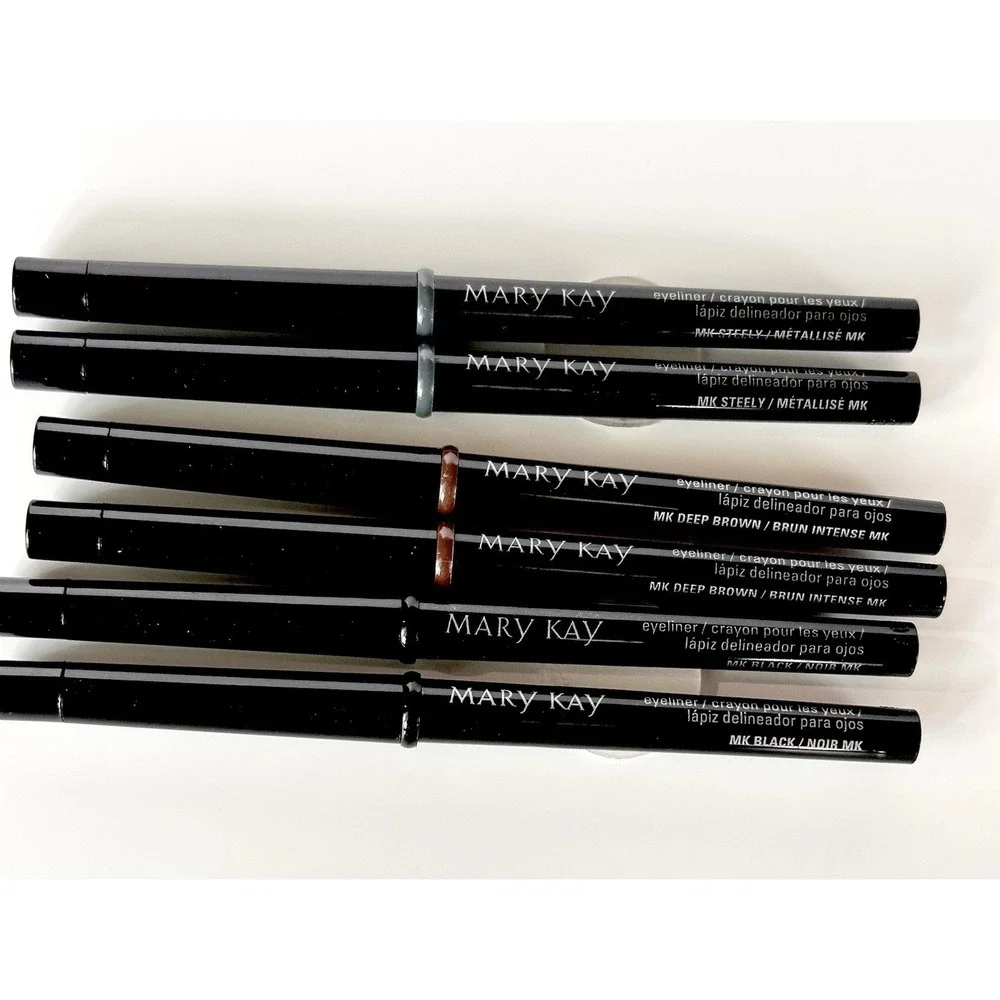 (Lot Of 6) NWOB Mary Kay Eyeliners STEELY, DEEP BROWN, BLACK